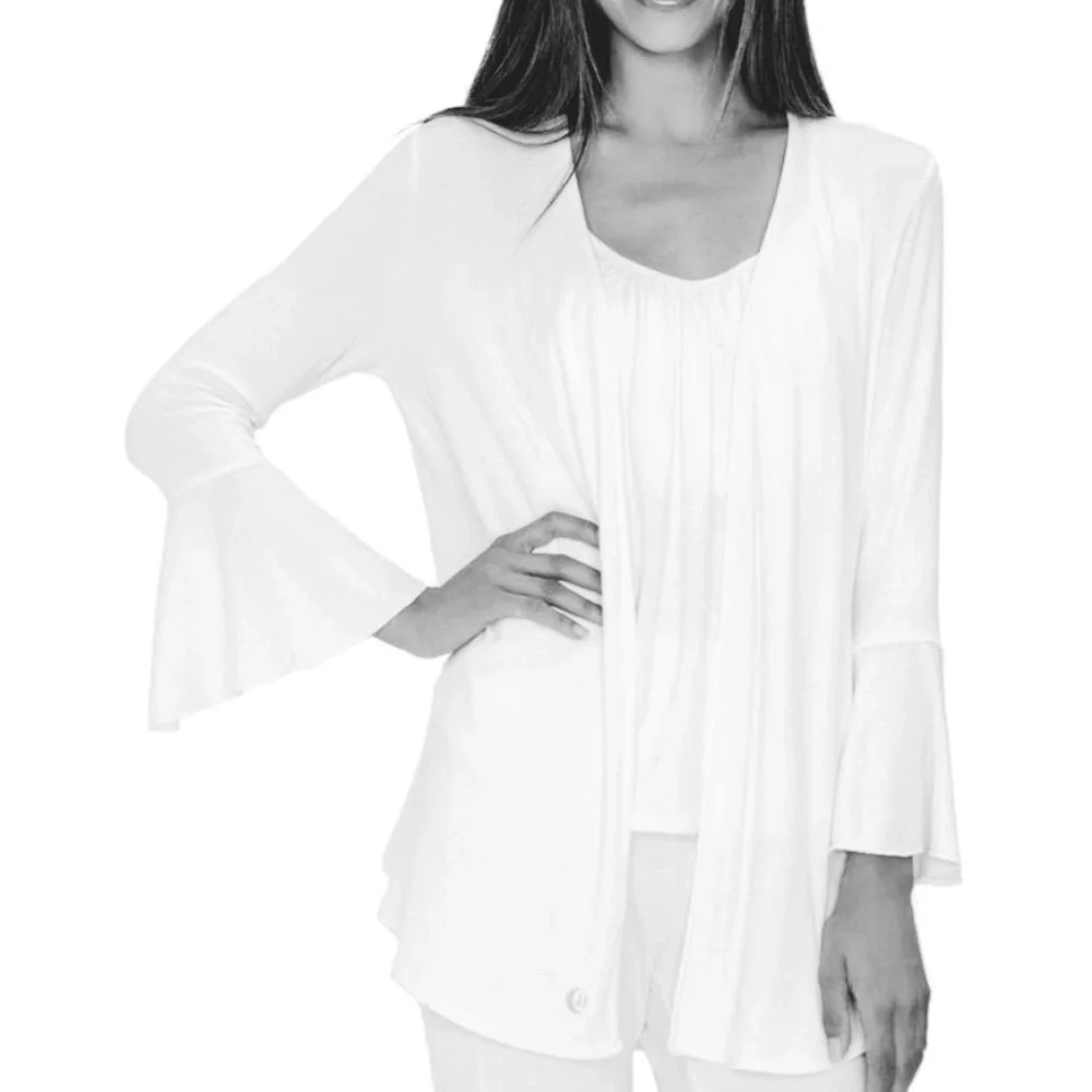 JJ Winks Ribbed Belle Cardigan Robe - Picture 1 of 8
